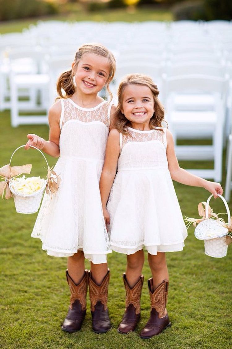 lace flower girl dresses