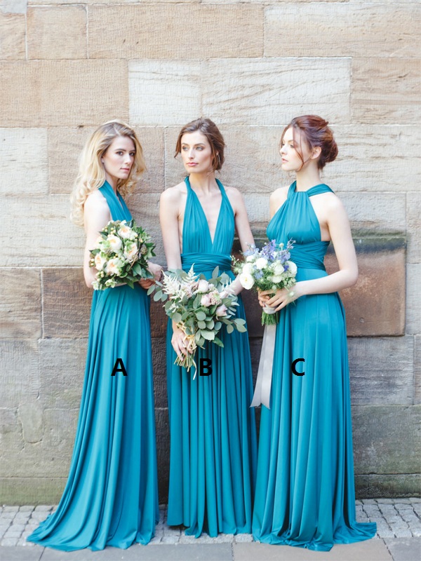 Teal Color Bridesmaid Dresses Fashion Dresses