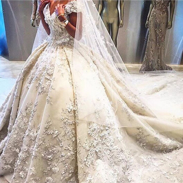  Cheap  Wedding  Dresses  2019 Luxury Wedding  Dress  Chapel 
