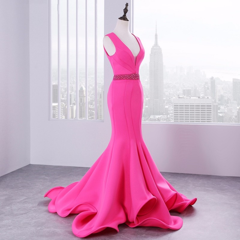 Luxury Satin Mermaid Long Evening Dress Formal Party Gown 2017 Special ...