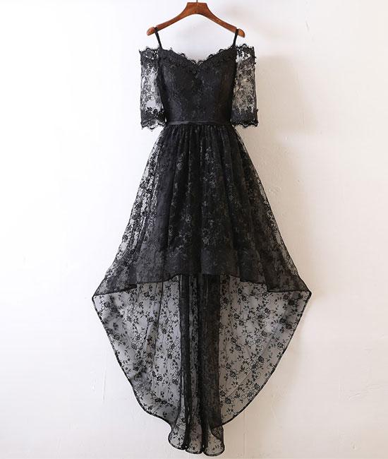 Black High Low Formal Dress