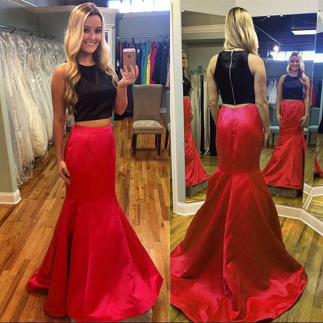 Red and Black Prom Dresses