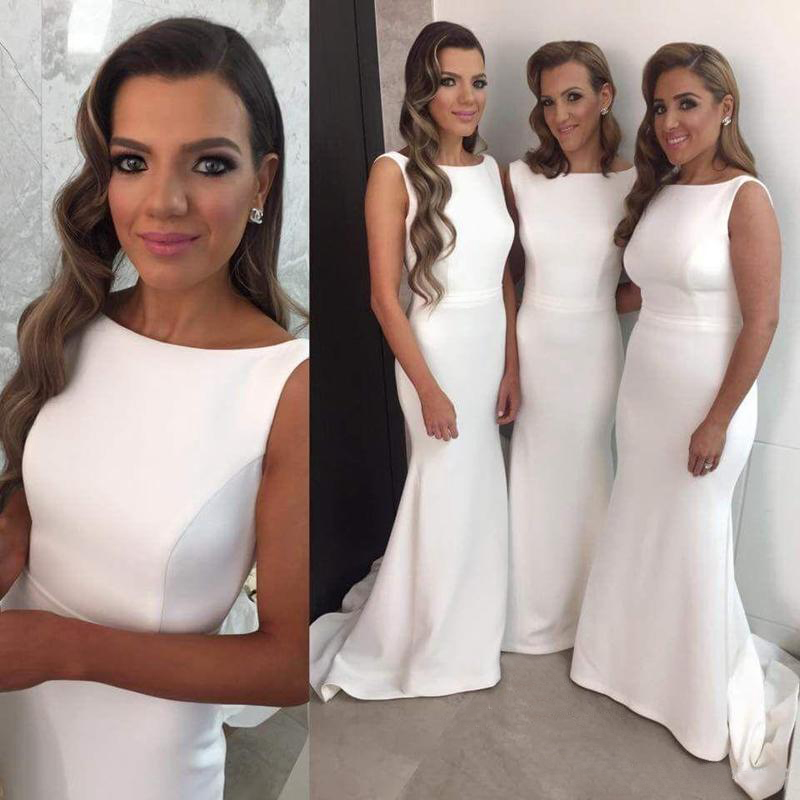 White Bridesmaid Dress Gown Gowns White Bridesmaid Dress Gown Gowns Mermaid Dresses