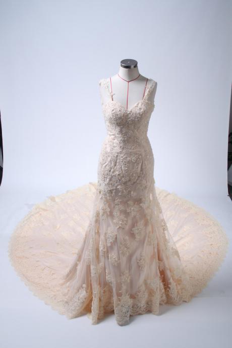 Off Shoulder Beautiful New Lace Wedding Dress 2017 on Luulla